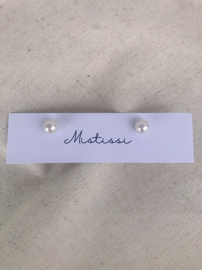 Micro de Mistissi Seed Stud Pearl Earrings