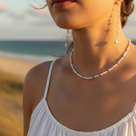 Amour de Mistissi Cascading Baroque Pearl Earrings