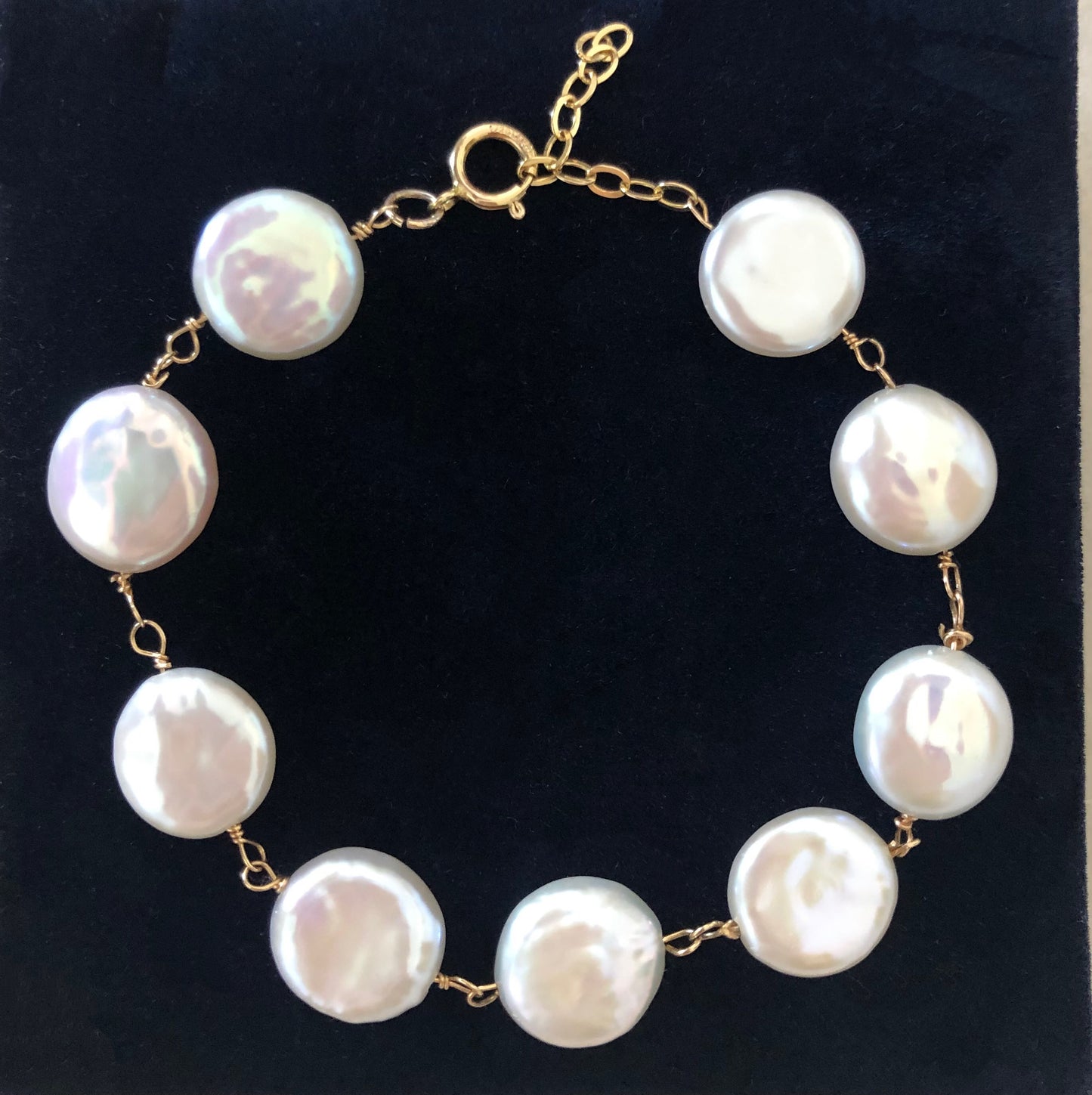 Éclat de Mistissi: Coin Baroque Pearl Bracelet