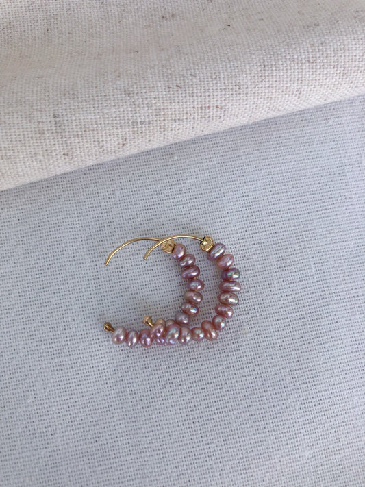 Éclat de Mistissi Hoops – Blush Pearl Edition