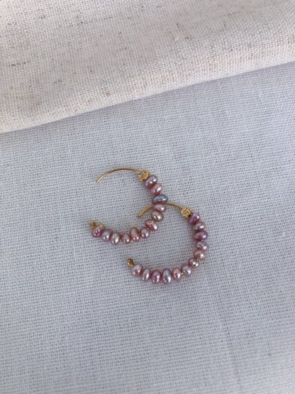 Éclat de Mistissi Hoops – Blush Pearl Edition