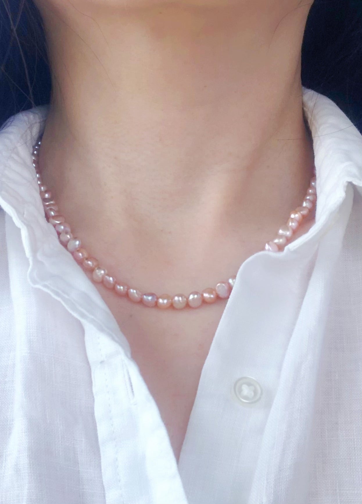 Rose Brume de Mistissi Baroque necklace