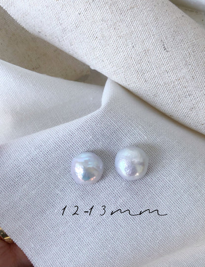 Amour de Mistissi Freshwater Mabe-Shaped Stud Earrings