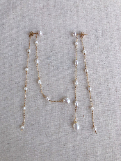 Amour de Mistissi Cascading Baroque Pearl Earrings