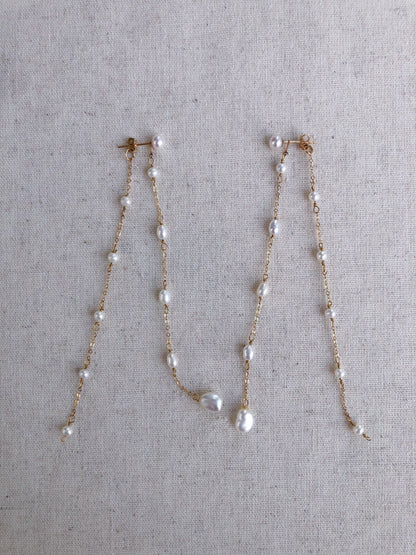 Amour de Mistissi Cascading Baroque Pearl Earrings