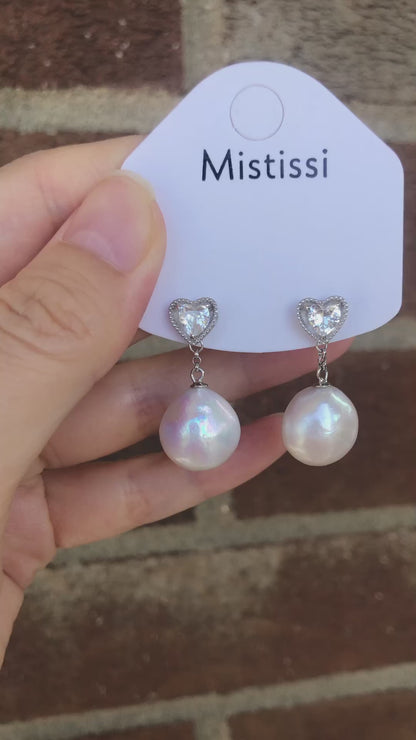 Amour de Mistissi – Cœur de Perle Earrings