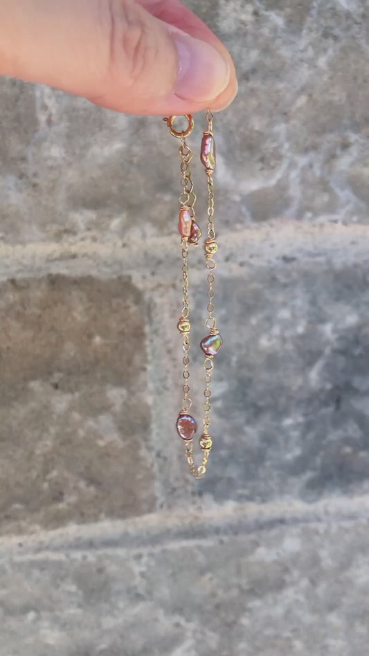 Couleur de Mistissi Keshi Pearl Bracelet
