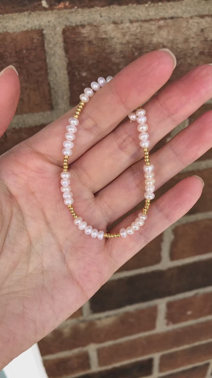 Couleur de Mistissi Golden Baroque Pearl Bracelet