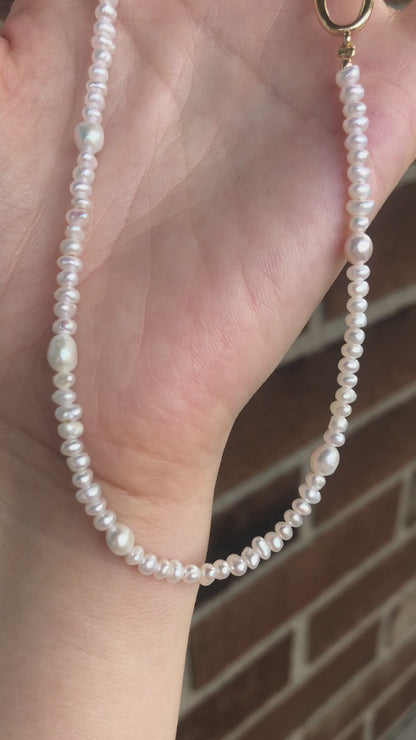 Golden Mistissi Baroque Pearl Necklace