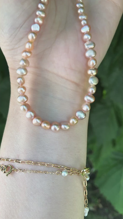 Rose Brume de Mistissi Baroque necklace