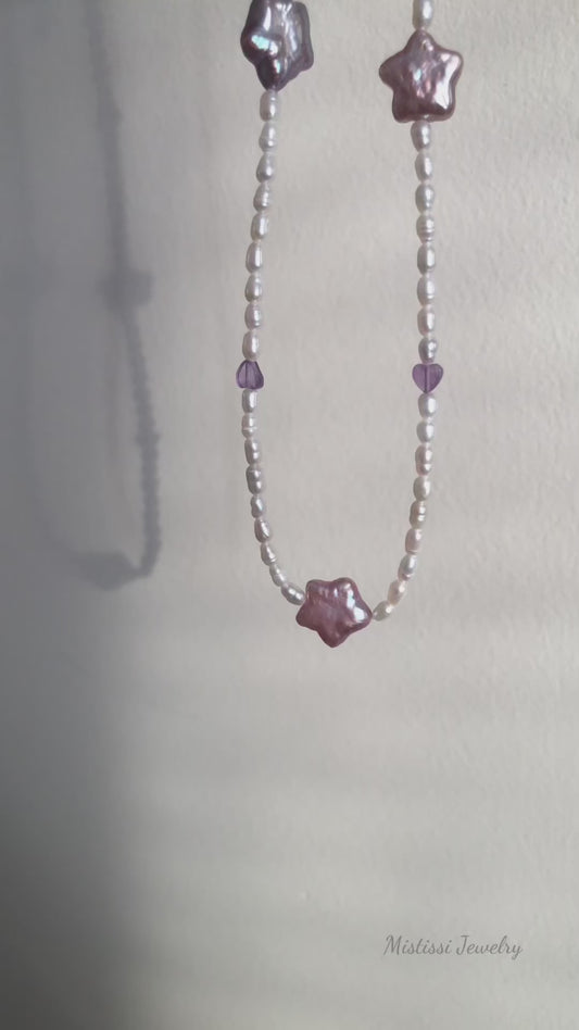 Stellar Mistissi Starry Pearl Necklace