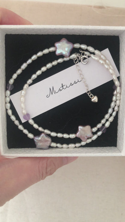 Stellar Mistissi Starry Pearl Necklace